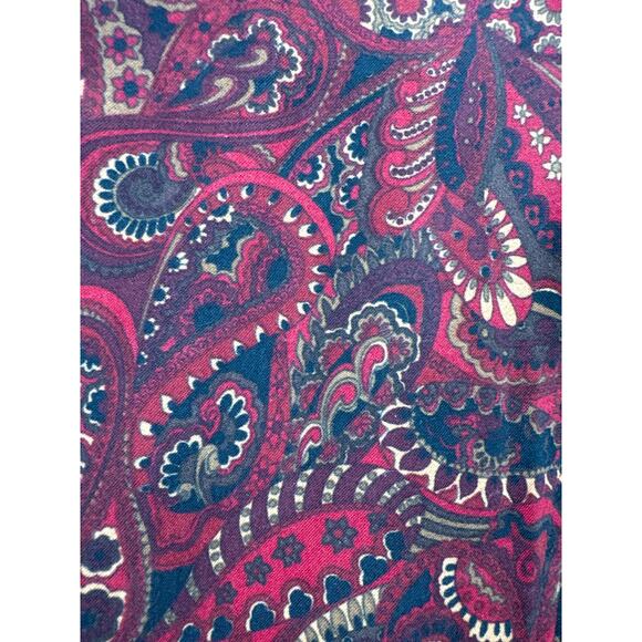 Notations Womens Black/Red Paisley Jacket 3/4 Sleeves Zip Front Petite Size PS - Picture 3 of 5